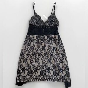 Victoria's Secret Black Lace Chemise